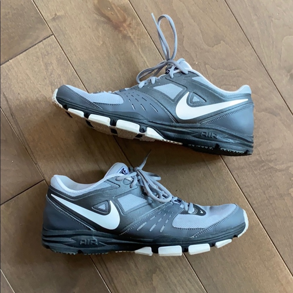 Gray and White Men’s Nike Tennis Shoes